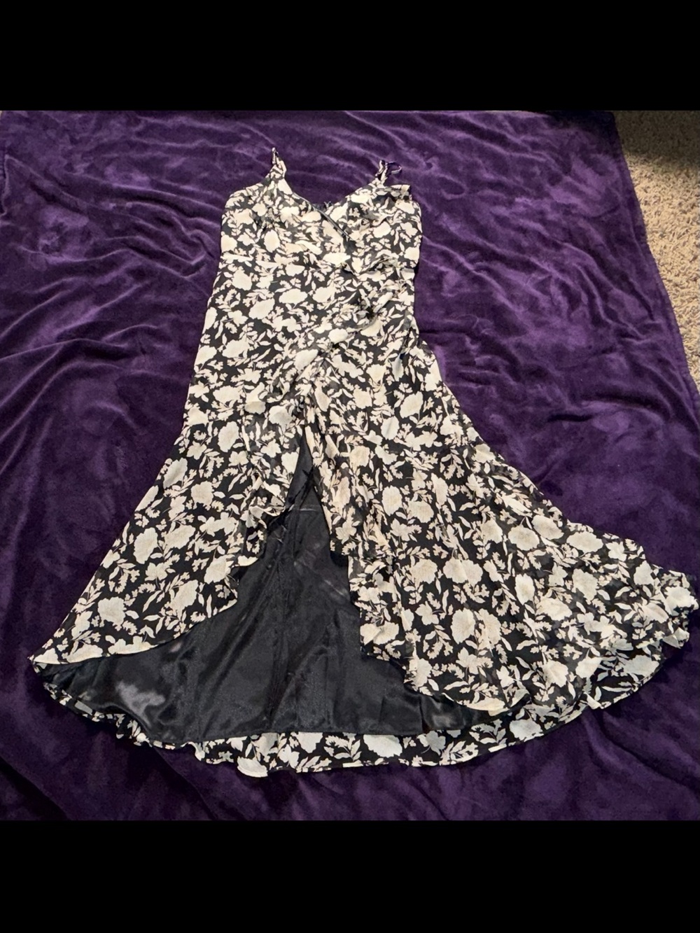 Express Floral Asymmetrical Midi Dress Size Large